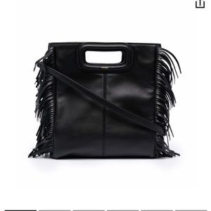 Maje M Crossbody Leather Bag